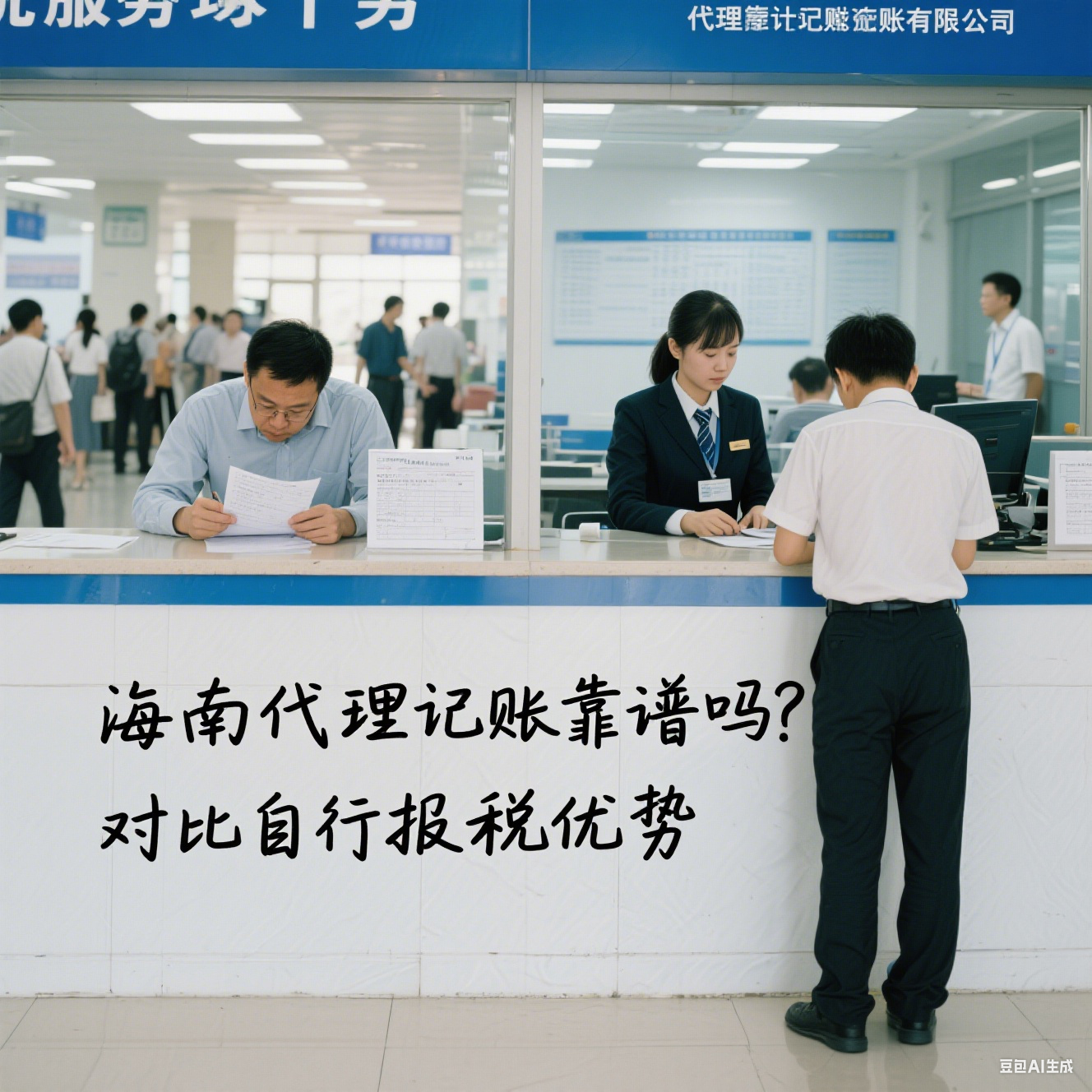 海南代理记账靠谱吗？对比自行报税优势